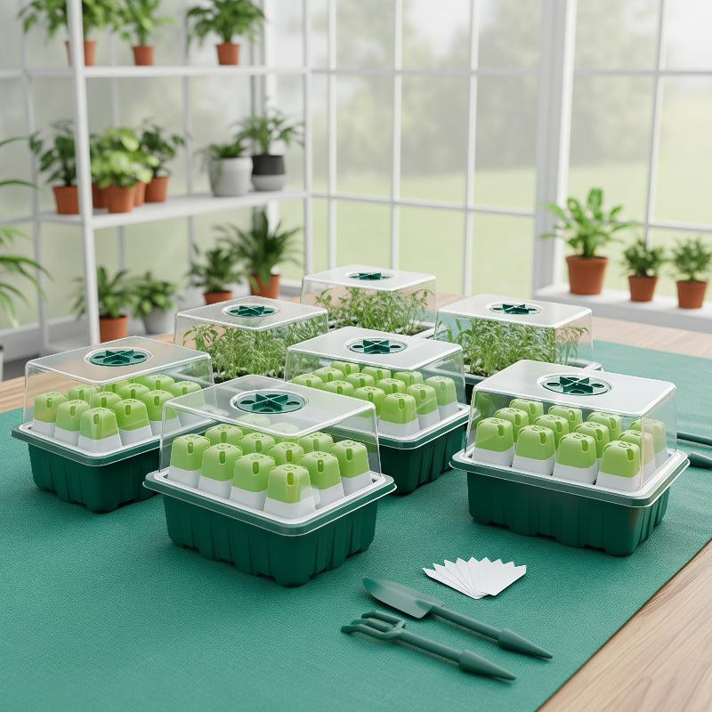 1Set Seed Starter Tray Mini Gr - Humidity Dome Kit recension och pris