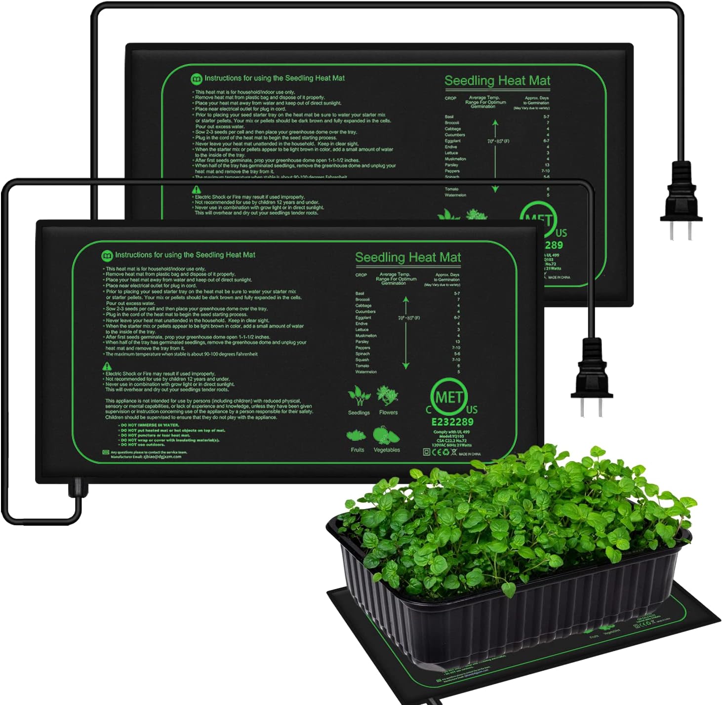 10/25/50CM Seedling Heat Mat I - Rooting Gel Clone recension och pris