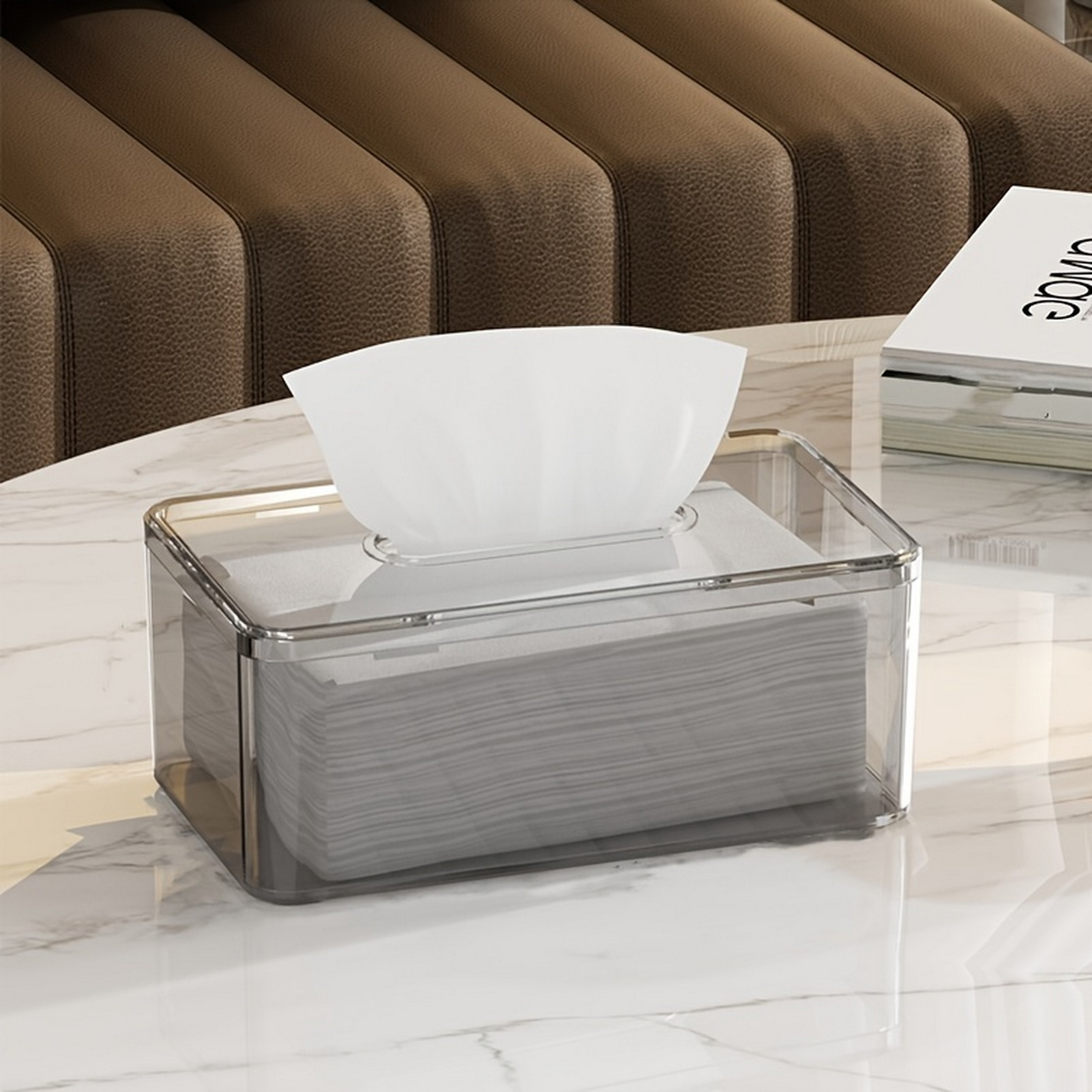 Square Clear Tissue Box Holder - Agar Tissue Culture recension och pris