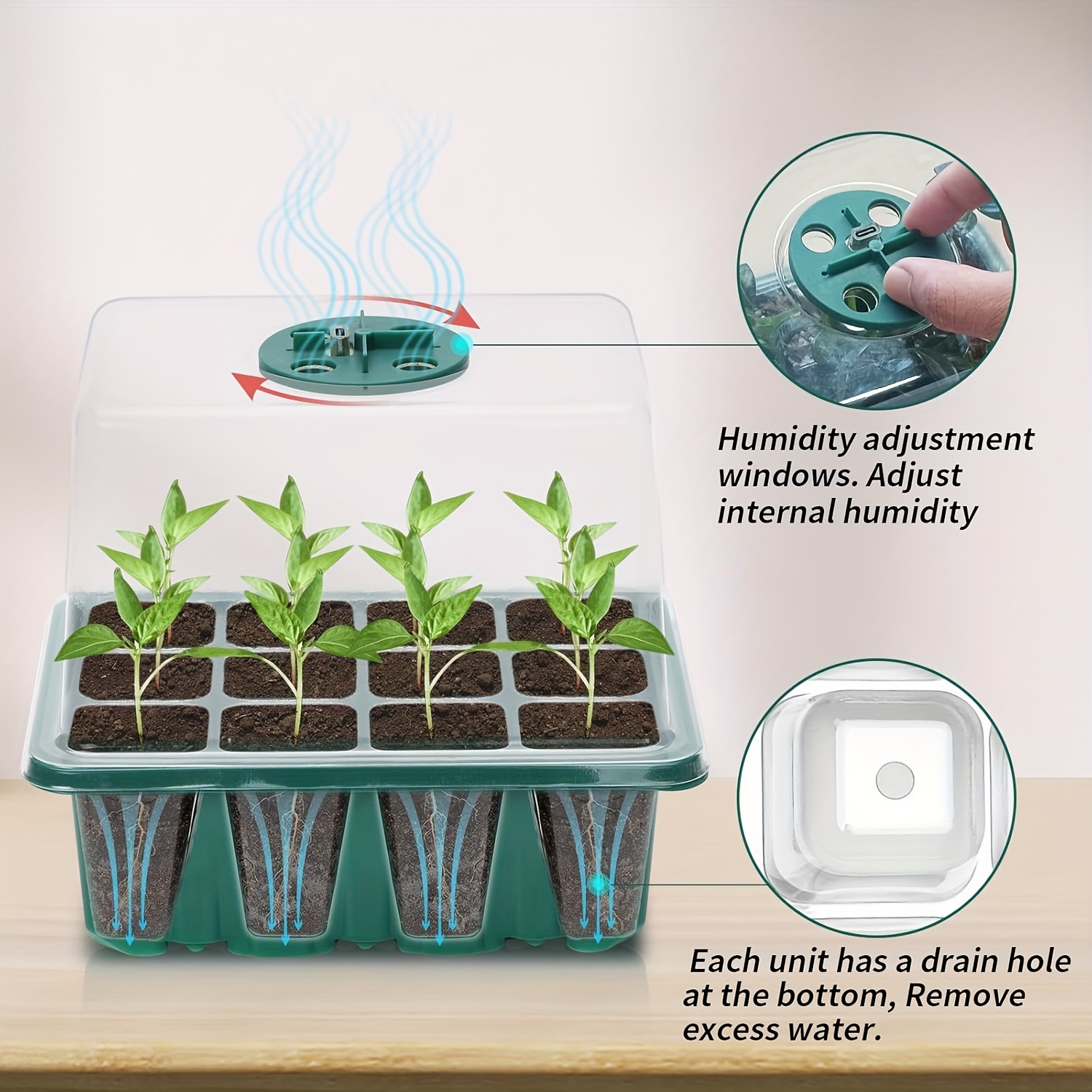 Seedling Starter Kit - 1/2/3 s - Humidity Dome Kit recension och pris